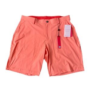 REDVANLY Hanover Short 7.5 Inch Coral Athletic Luxury Men's Size Large NEW NWT